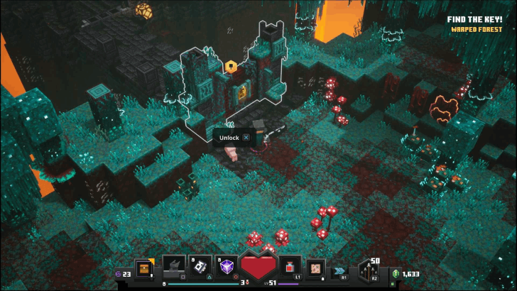 Minecraft Dungeons - Warped Forest Find the Key