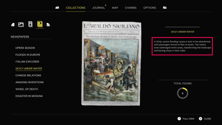 Mafia the Old Country Newspaper