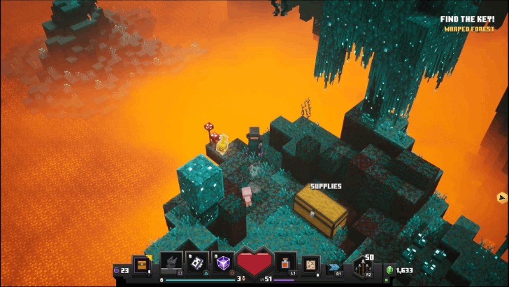 Minecraft Dungeons - Unlock Crimson Forest Get the Key