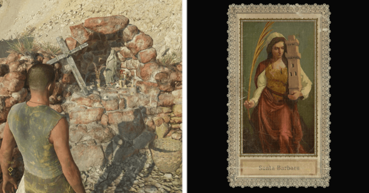 Mafia the Old Country Saint Card and Shrine