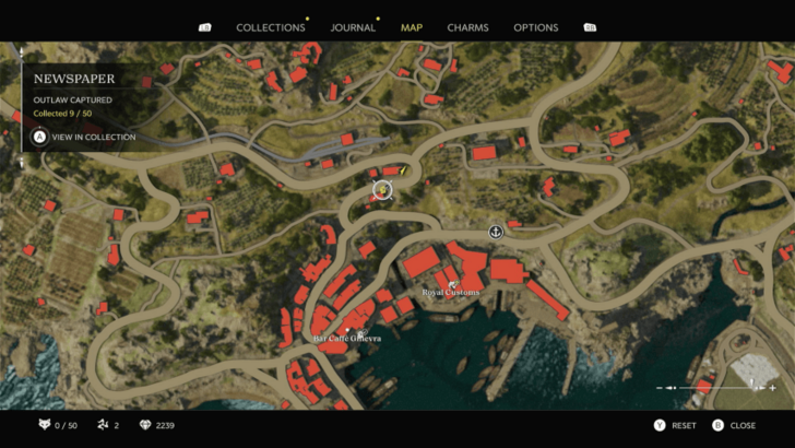 Outlaw Captured Found on a stone bench beside a small house in Porto Almaro Map Location