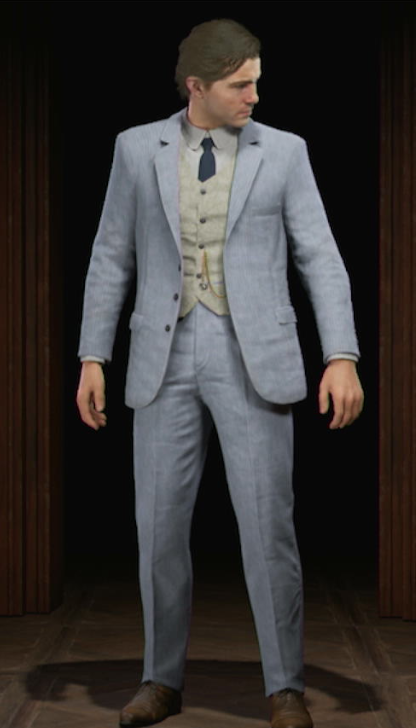 Sunday Best - Cornflower Pinstripe