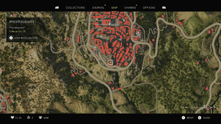 "The Mountain" Found inside the castle at the south part of San Celeste. Go up the stairs to get a view of the San Celeste church from the castle. Map Location