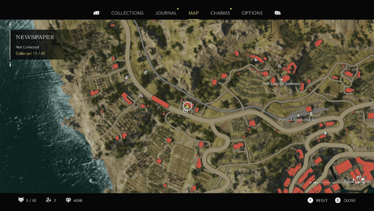 Easter Celebrations Found on the floor near the concrete bench on the small house west of the Porto Almaro Station. Map Location