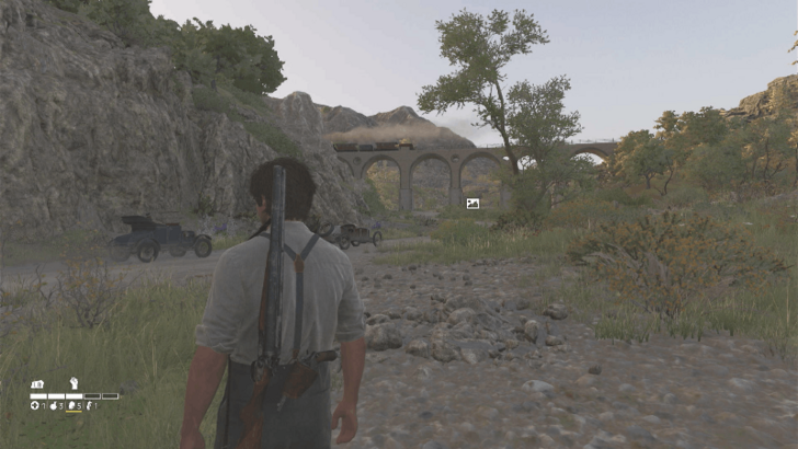 A Narrnow-Gauge Link to Palermo The photograph spot is on the right side of the road north of the Fratelli Galante Tonnara and overlooks the bridge. Overworld Location