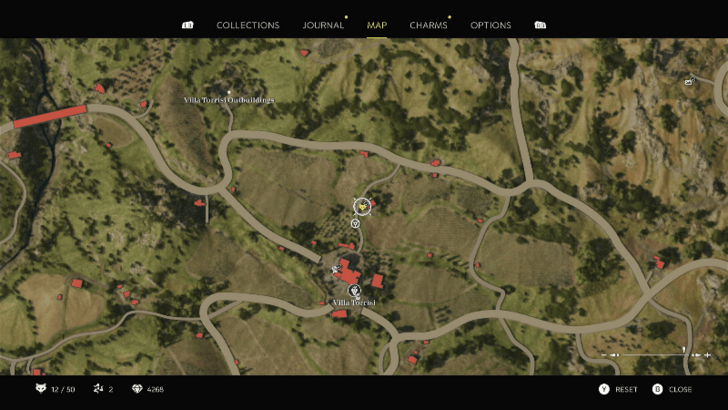 Mystery Fox 13 Found beside the table filled with candles inside the small chapel north of Villa Torrisi. Map Location