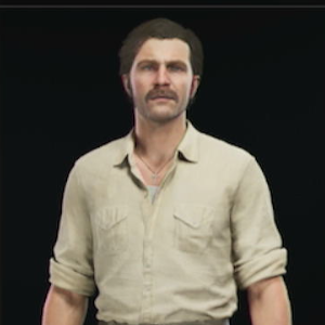 Thick Moustache and Sideburns