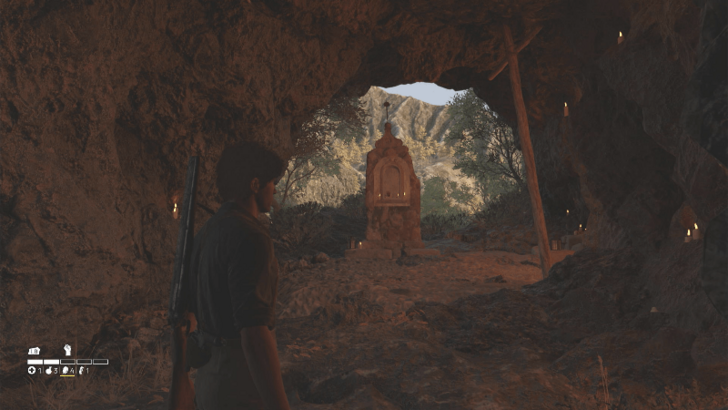 San Nicola The shrine is inside a small cave near the railway tracks northwest of Collezolfo. Overworld Location