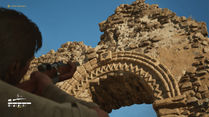 Trinacria 12 Found hanging on an large archway in Mone Dei Quattro Venti. You