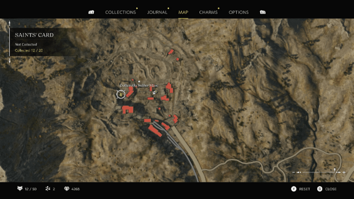 Santa Barbara Pray at the shrine found in the mining area during the Prologue. Map Location