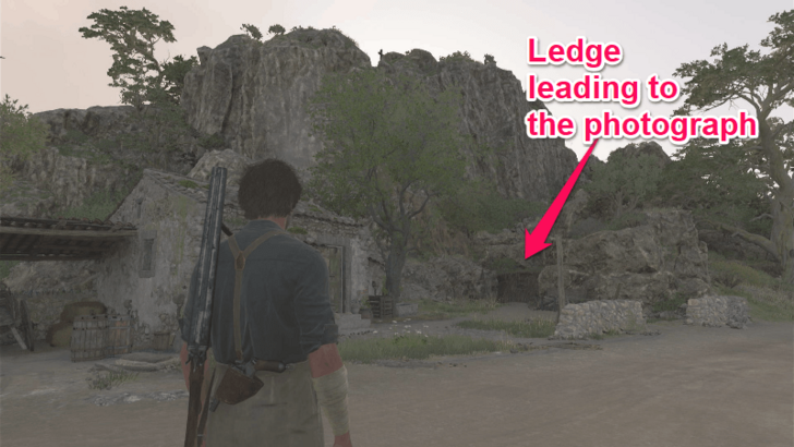 A View of San Celeste The photograph spot is on top of a mountain northwest of Villa Torrisi. Drive to the small house northwest of Villa Torrisi and vault over the ledge on the right side. Follow the path upwards to reach the top of the mountain. Overworld Location