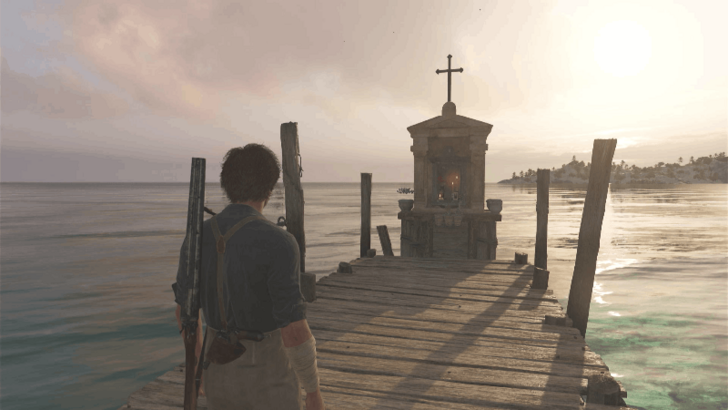 San Clemente The shrine is located on a wooden pier west of Pasquale