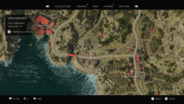 Peak Conquered The newspaper is found on a wooden bench behind the house northwest of Pasquale