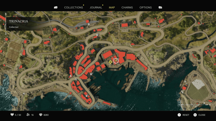 Trinacria 14 Found on a table with wooden boxes on top. You