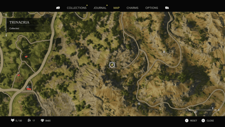 Trinacria 15 Found above the locked wooden door in the abandoned old farm. You