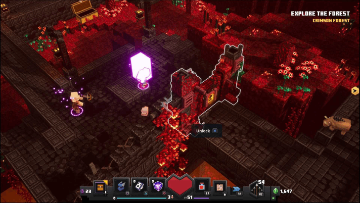 Minecraft Dungeons - Crimson Forest Explore the Forest