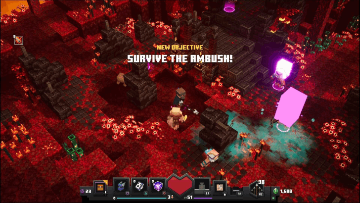 Minecraft Dungeons - Crimson Forest Survive the Ambush