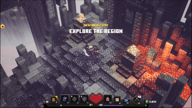 Minecraft Dungeons - Basalt Deltas Explore the Region