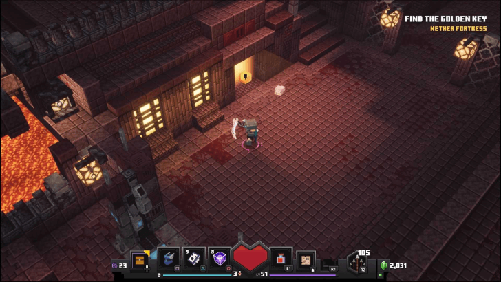 Minecraft Dungeons - Nether Fortress Find the Golden Key