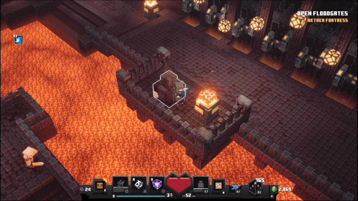 Minecraft Dungeons - Nether Fortress Open Floodgates