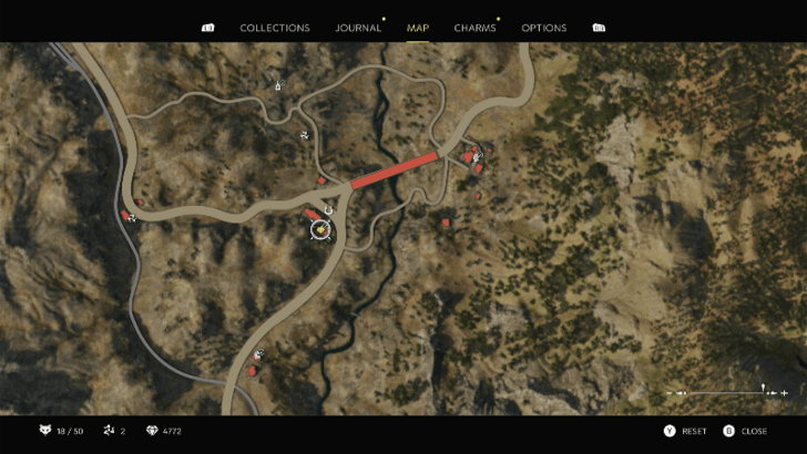 Mystery Fox 20 On top of the brown table beside the haystacks and chickens at the small town southeast of Collezolfo Sulfur Mine. Map Location