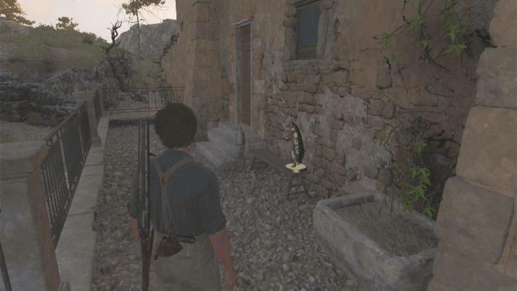 Mystery Fox 21 On top of the wooden bench behind the brown house at the side of the road north of Collezolfo. Overworld Location