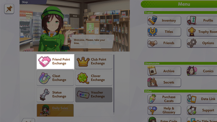 Exchange for Friend Points