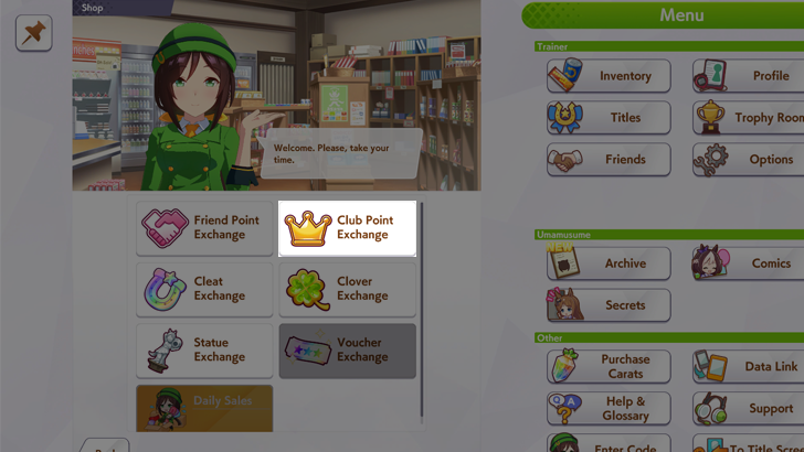 Exchange for Club Points