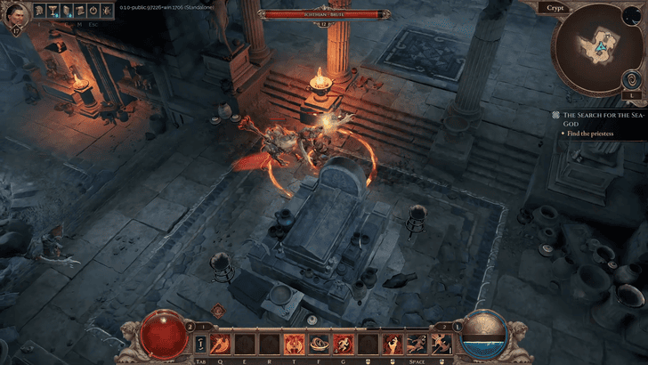 Titan Quest 2 -Enter the Crypt and Find the Priestess