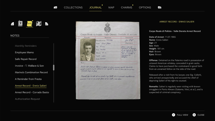 Don Salieri Arrest Record