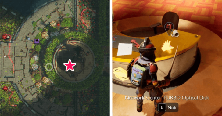 Grounded 2 Network Center Optical Disk Location