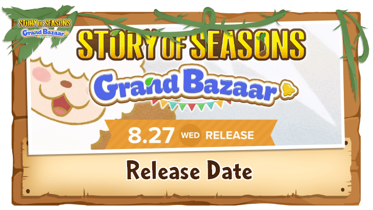 Story of Seasons Grand Bazaar - Release Date Banner