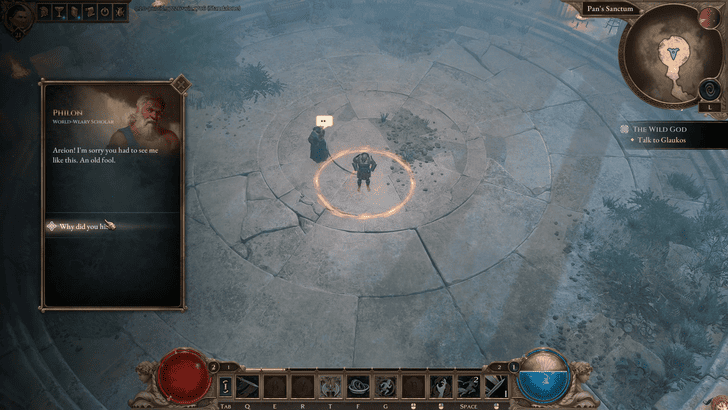 Titan Quest 2 - Talk to Glaukos