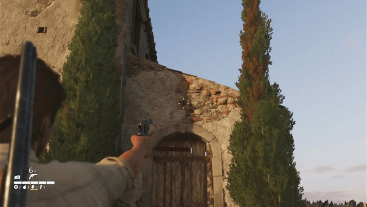 Trinacria 24 Found above the door beside a house southwest of the Torrisi Fast Travel point, which is just past the bridge. Overworld Location