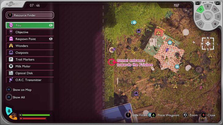 Tunnel Entrance to Frisbee Location