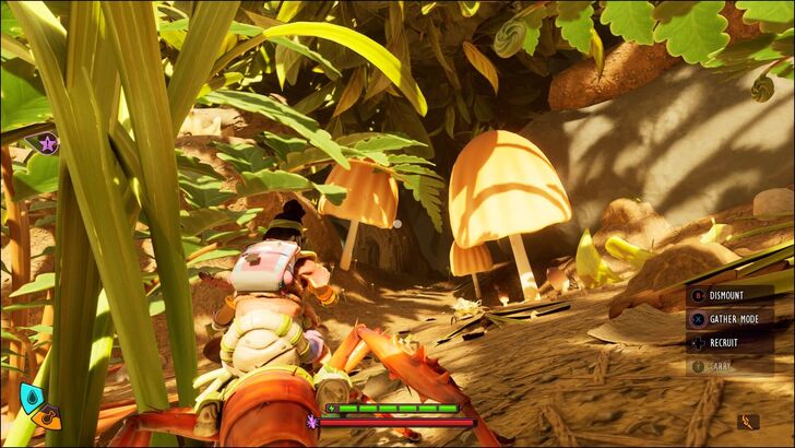 Tunnel Entrance Surrounded by Mushrooms