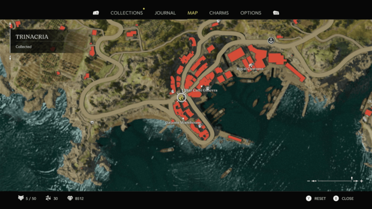 Trinacria 28 Found on a stone bench within the Galante Warehouse area in Porto Almaro. Map Location