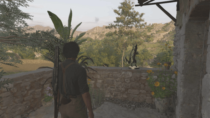 Mystery Fox 33 On top of the wall on the left side of the house southwest of Torrisi. Look for the red door of the house and head left to find the Mystery Fox on the short wall behind it. Overworld Location