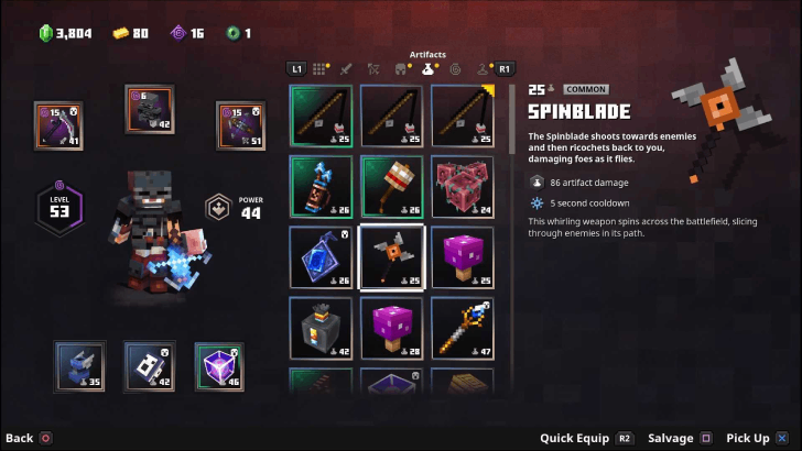 Minecraft Dungeons - Flames of the Nether Spinblade