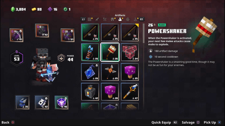 Minecraft Dungeons - Flames of the Nether Powershaker