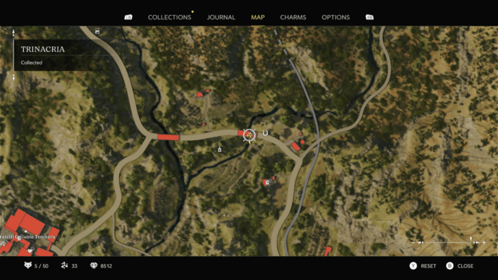 Trinacria 31 Found hanging on the side of a small bridge north of Pasquale