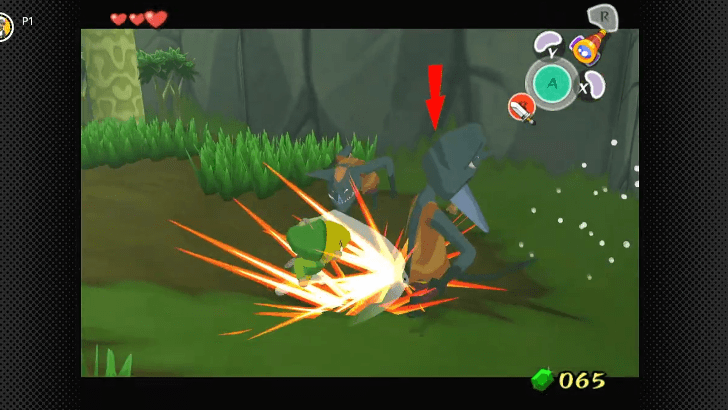 fighting the two Blue Bokoblins