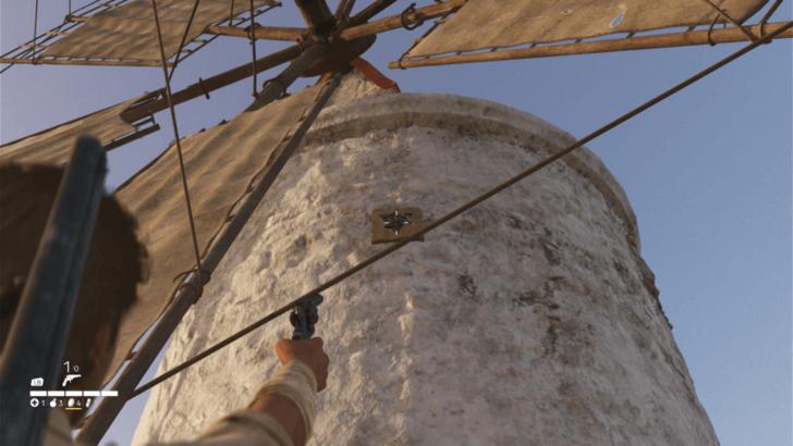 Trinacria 35 Found above the door of the windmill in the middle of the salt fields near Porto Almaro. Overworld Location