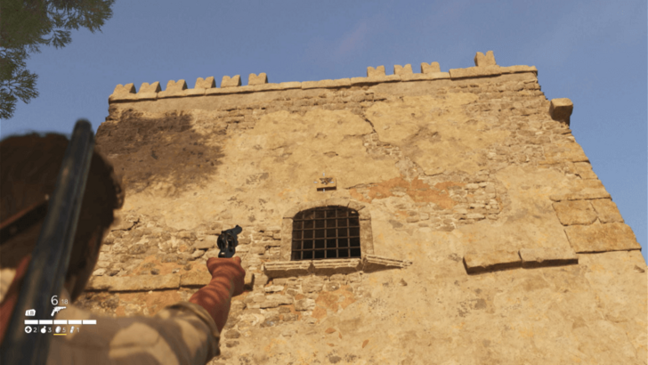 Trinacria 37 Found hanging on a wall of a tower near a shore and south of Pasquale