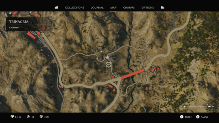 Trinacria 41 Found above the door of a destroyed house southeast of Collezolfo Sulfur Mine. Map Location