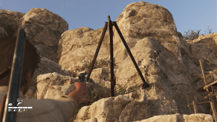 Trinacria 48 Found tied to a rope on a pulley contraption in the northern part of L