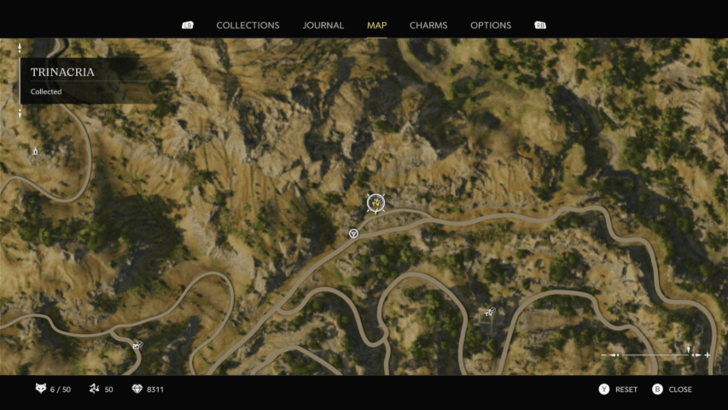 Trinacria 48 Found tied to a rope on a pulley contraption in the northern part of L