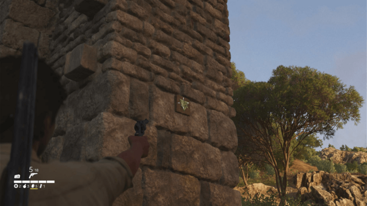 Trinacria 49 Found on a wall of a large archway in the eastern part of L