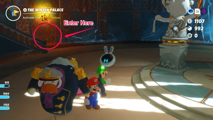 Mario Rabbids - Winter Palace Puzzle Solution 1