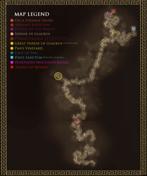 Titan Quest 2 - Act 1 Map